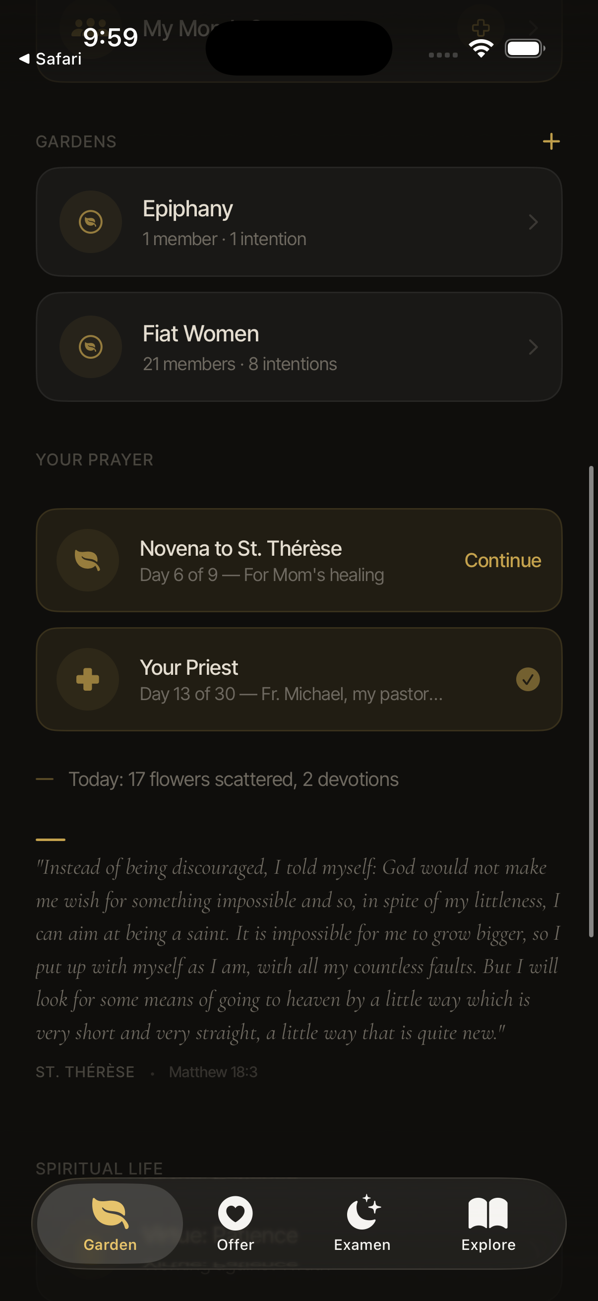 Chapel of Intercession — carry someone in prayer