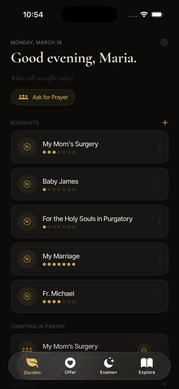 Little Way app — home screen