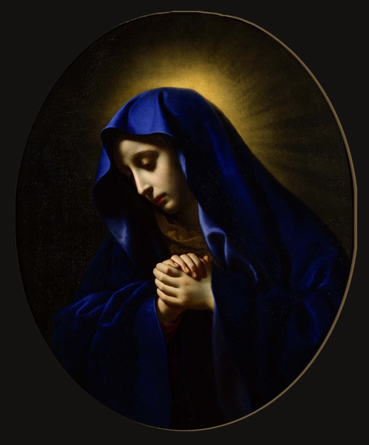 Mater Dolorosa by Carlo Dolci: Our Lady of Sorrows in a blue mantle