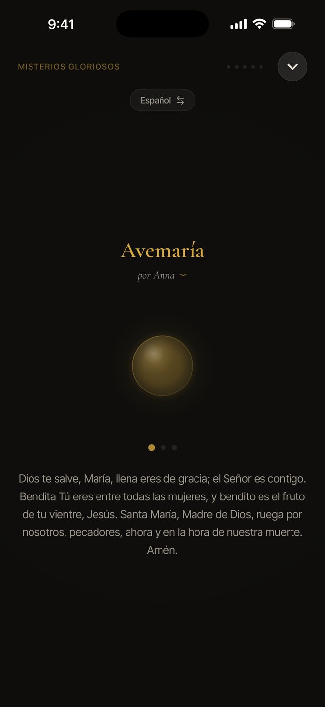 El Rosario: un avemaría por Anna