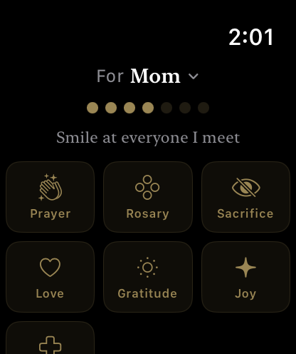 Little Way on Apple Watch — offer a flower from your wrist